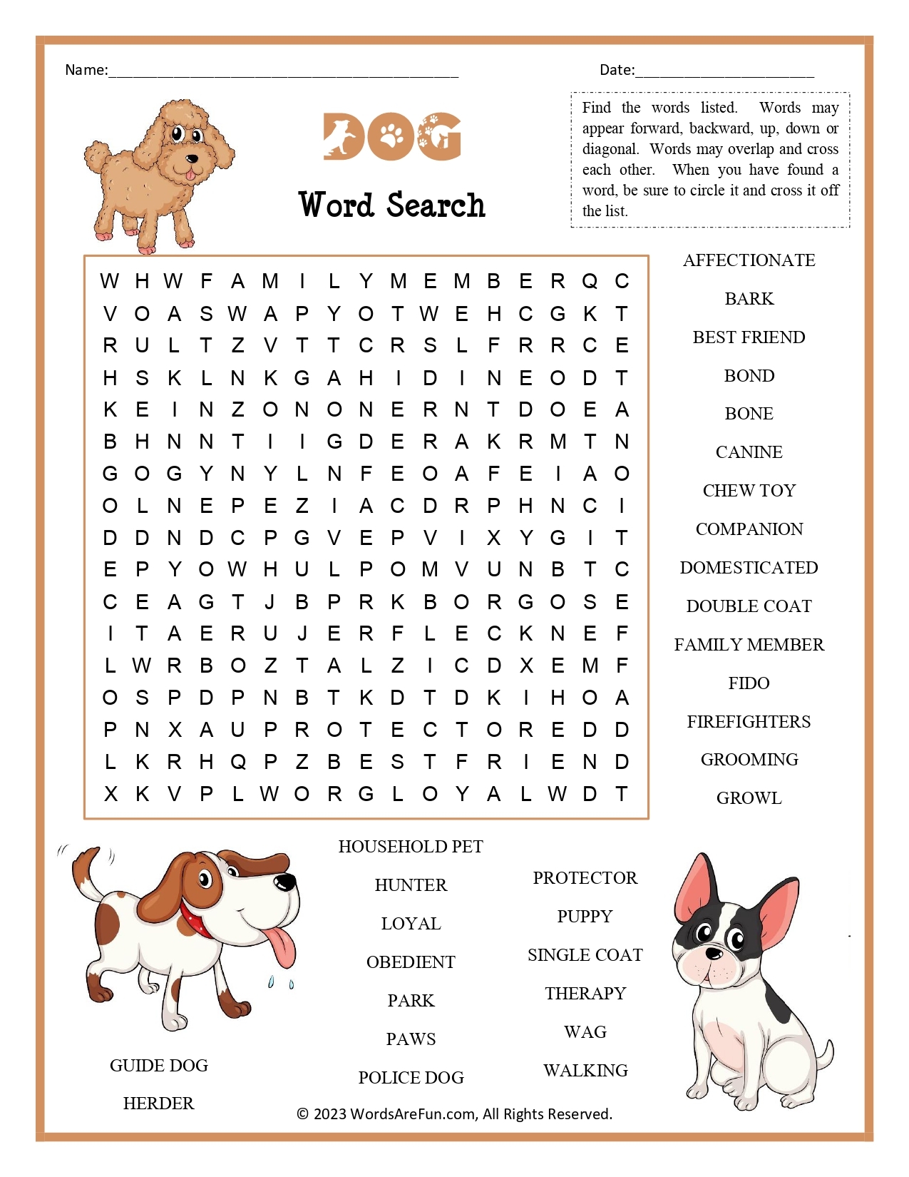 15 Dog Breed Crossword Puzzle WordMint Worksheets Library 15 Dog Breed Crossword Puzzle WordMint Worksheets Library