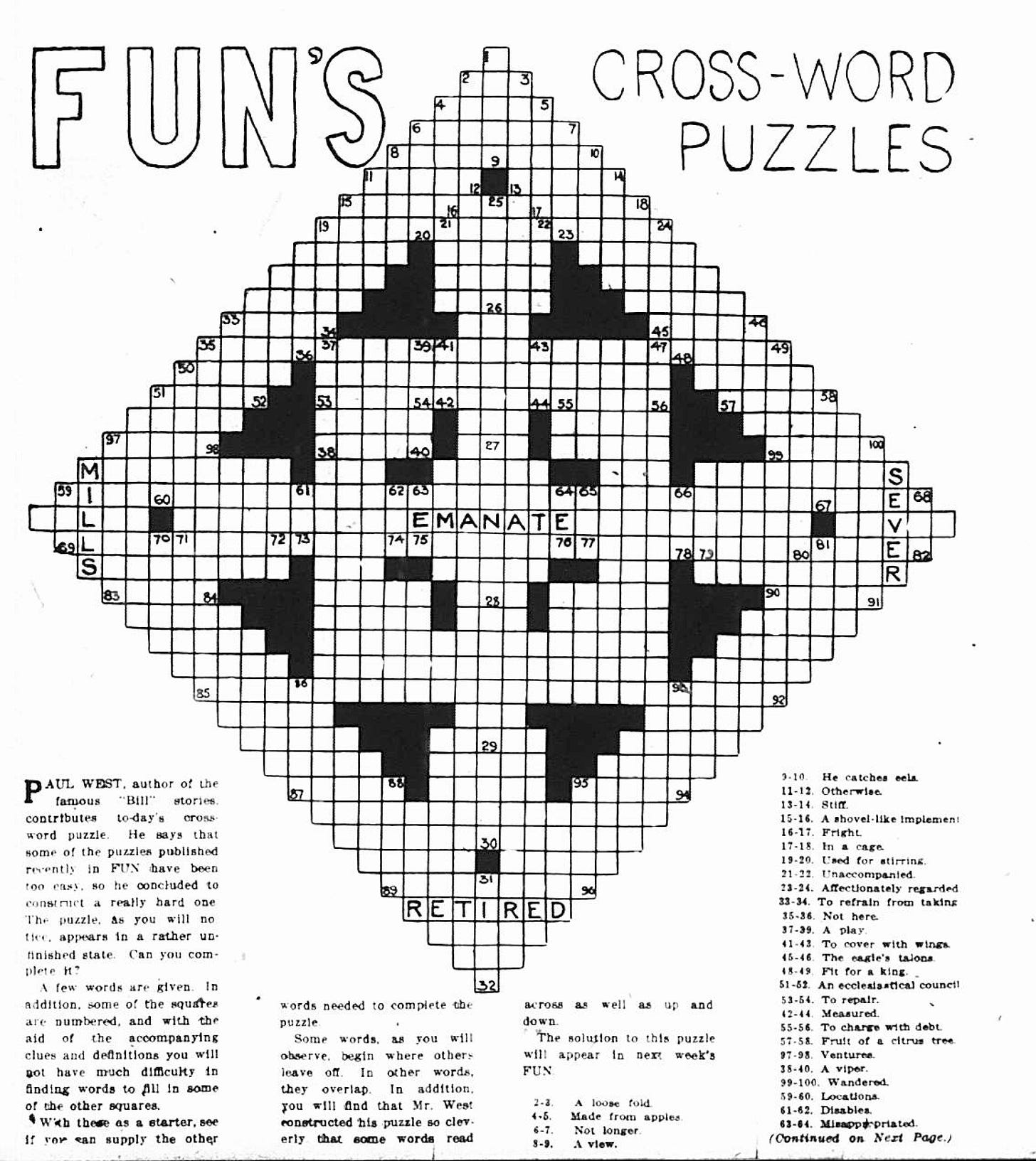 Free Printable Newspaper Crosswords Free Printable Newspaper Crosswords