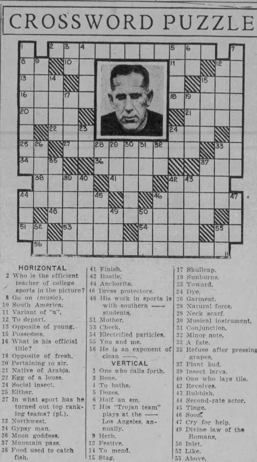 1933 The Year In Crosswords 2 Of 2 T Campbell s Grid 1933 The Year In Crosswords 2 Of 2 T Campbell s Grid