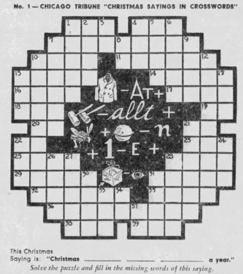 1933 The Year In Crosswords 2 Of 2 T Campbell s Grid 1933 The Year In Crosswords 2 Of 2 T Campbell s Grid