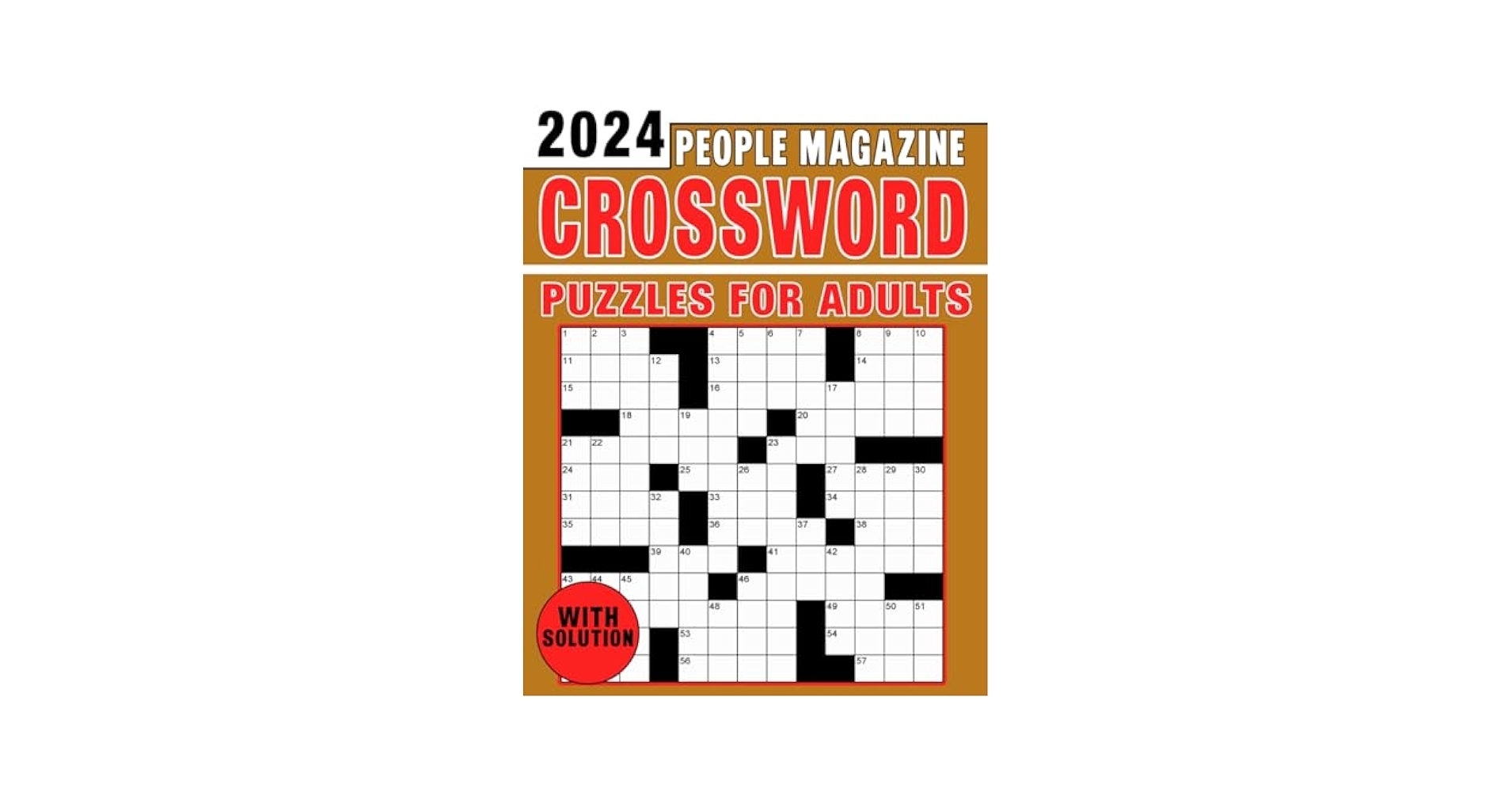 2024 People Magazine Crossword Puzzles For Adults With Solution BIG Font Anti Eye Strain Easy Crossword Puzzles Book Publisher Martha 9798866734924 Amazon Books