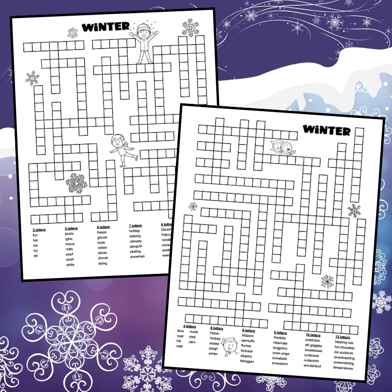 27 Printable Winter Word Puzzles Tree Valley Academy 27 Printable Winter Word Puzzles Tree Valley Academy