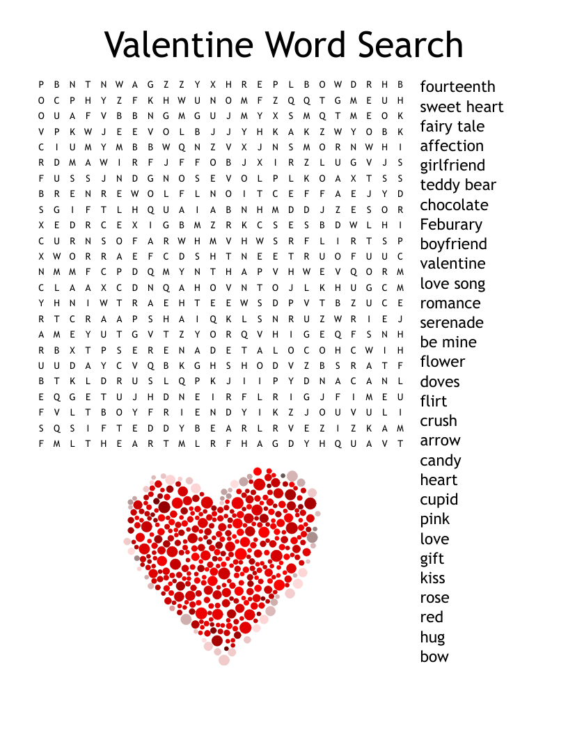 4th grade valentine s day party crossword wordmint