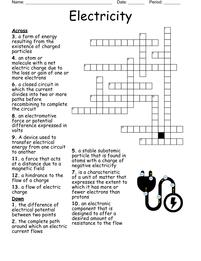 8th Grade Science Crossword WordMint 8th Grade Science Crossword WordMint