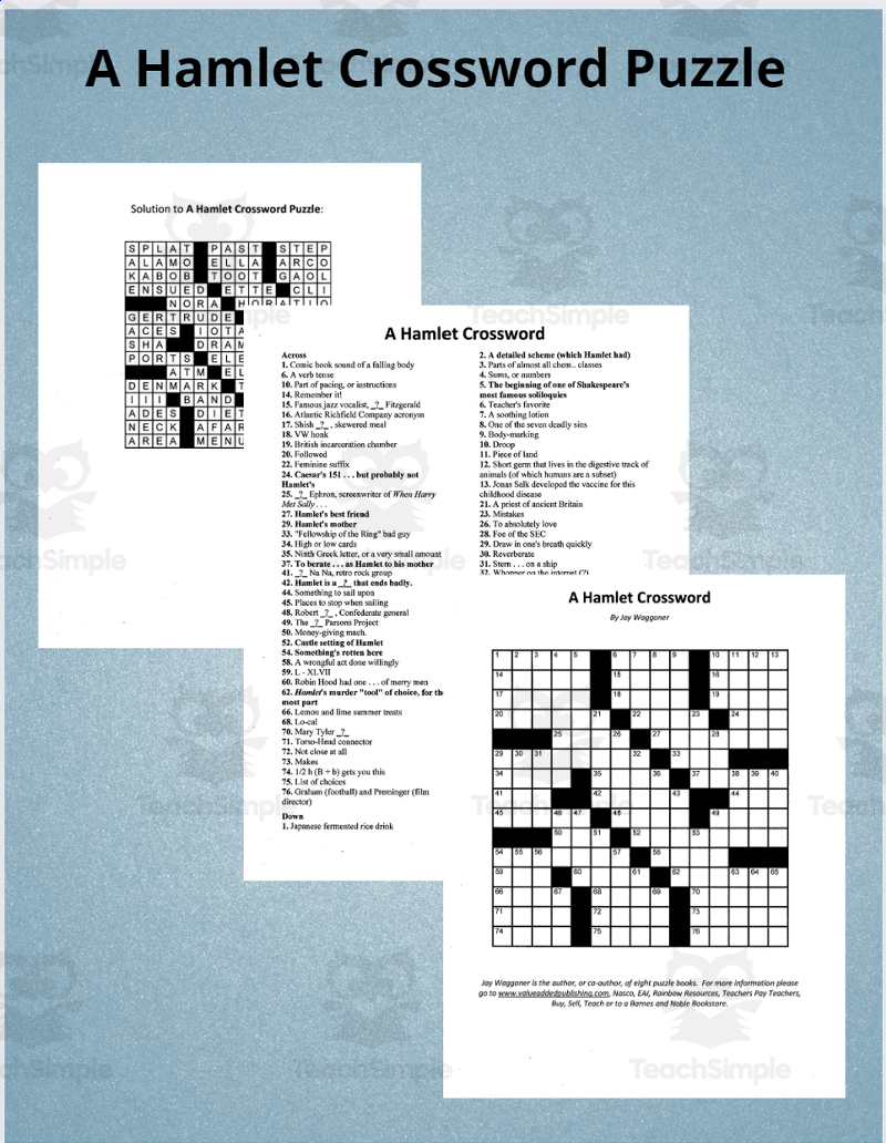 Joseth Thomas Crossword Printable