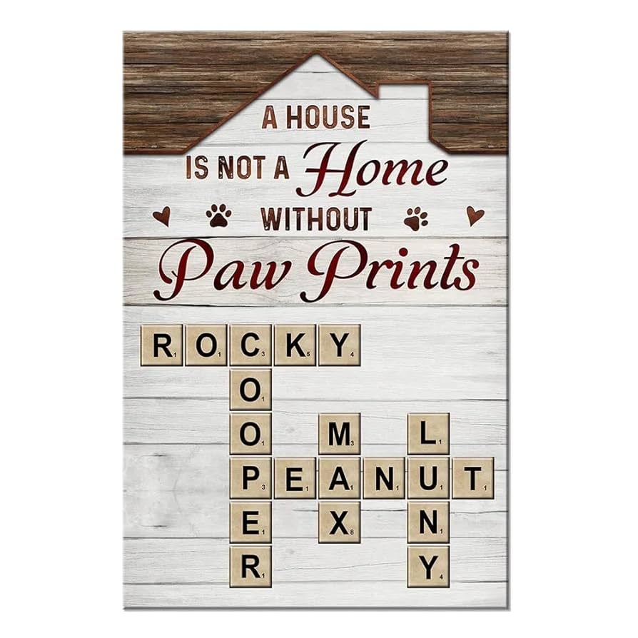 Amazon Personalized Home With Paw Prints Pet Crossword Puzzle Art Poster No Frame 0 75in Canvas Pet Family Crossword Print Personalized Pets Name Letter Tile Wall Decor Home Kitchen Amazon Personalized Home With Paw Prints Pet Crossword Puzzle Art Poster No Frame 0 75in Canvas Pet Family Crossword Print Personalized Pets Name Letter Tile Wall Decor Home Kitchen