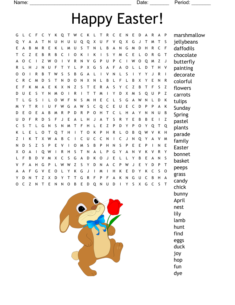 April Crossword WordMint