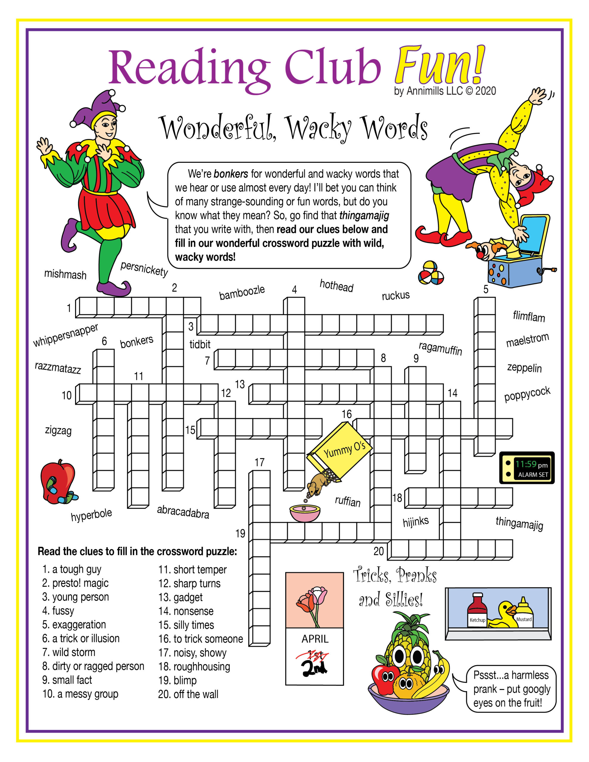 Free Printable April Crossword Puzzles Free Printable April Crossword Puzzles