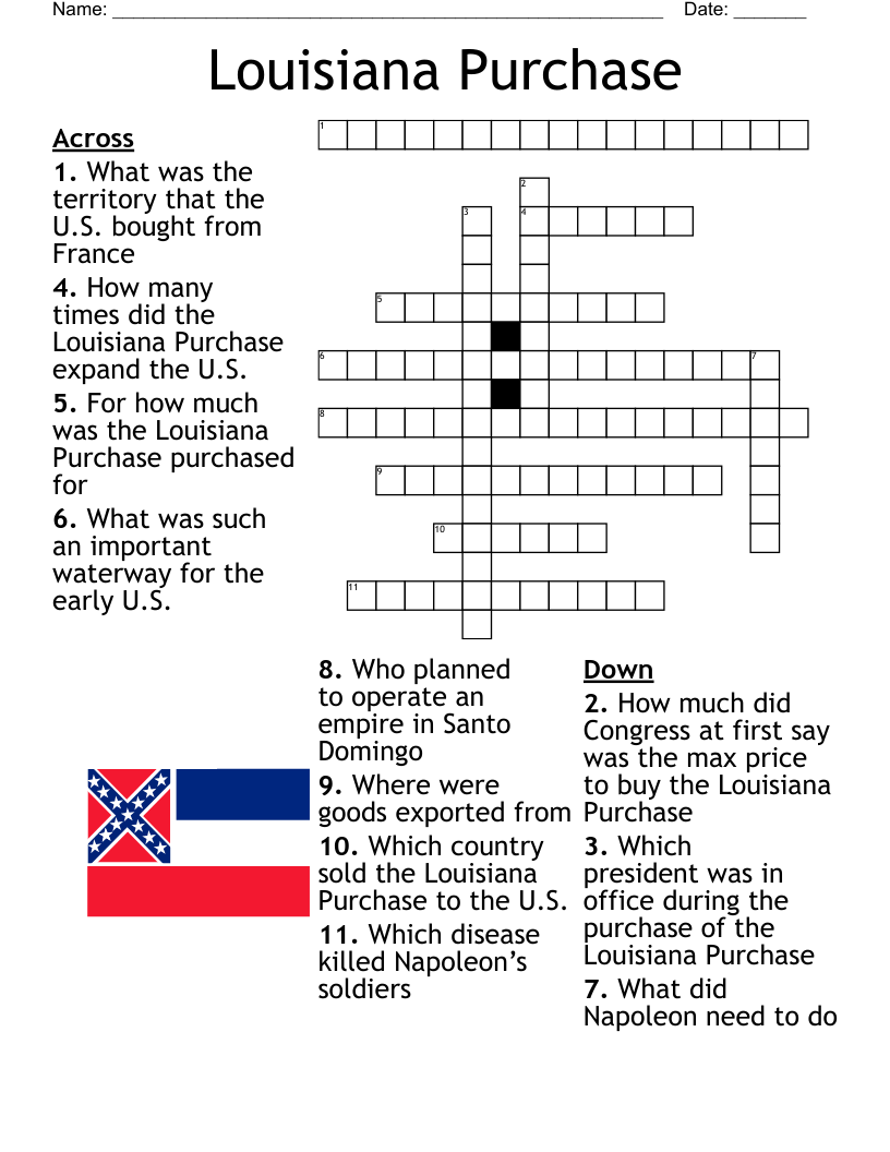 Arkansas History Crossword Puzzle 1803 1860 WordMint