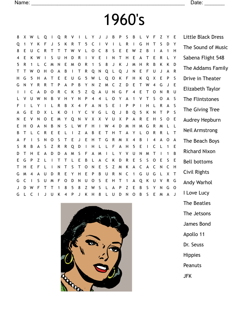 Beatles Crossword WordMint