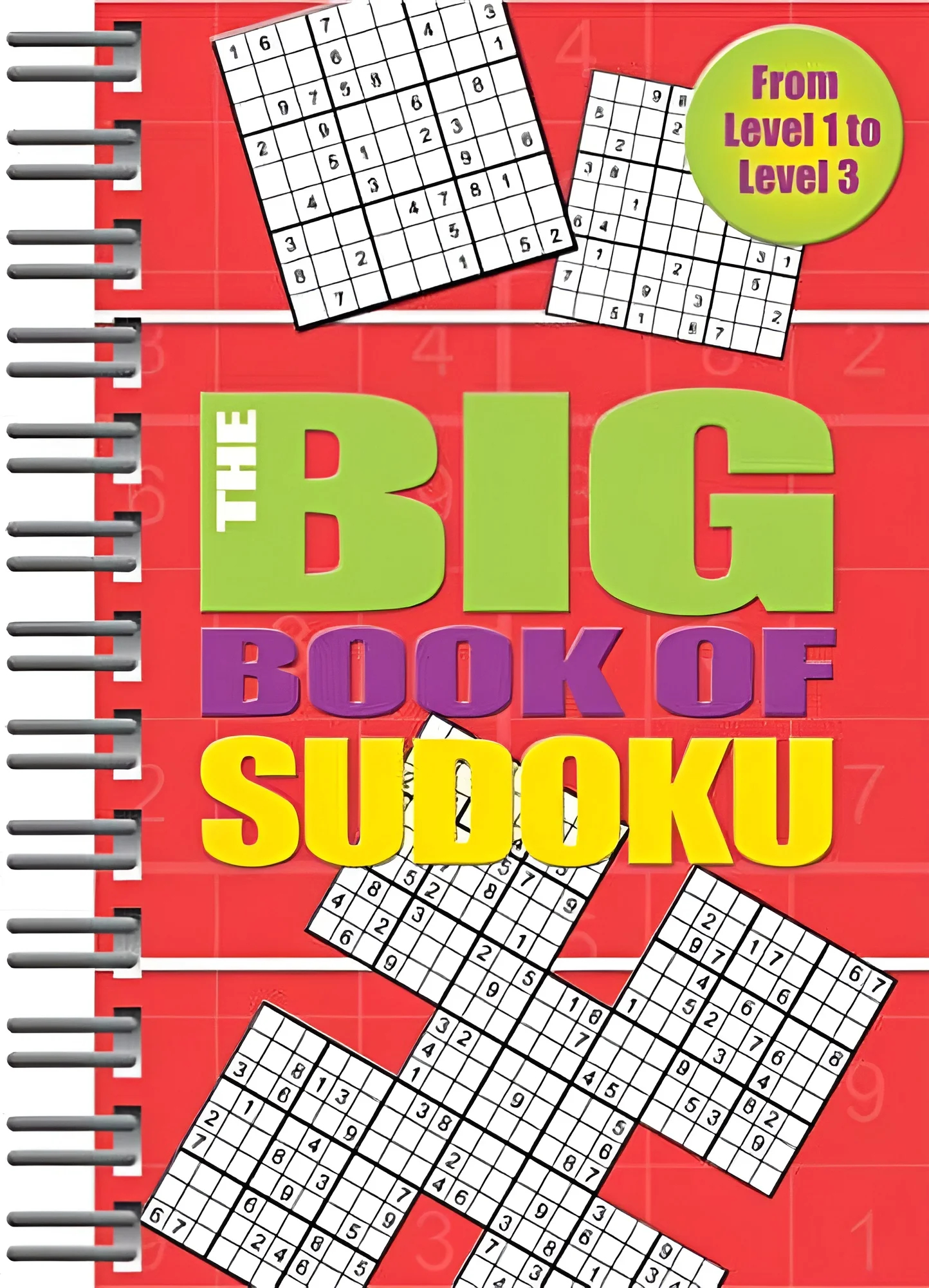 Brain Busters The Big Book Of Sudoku Red Spiral Bound Walmart