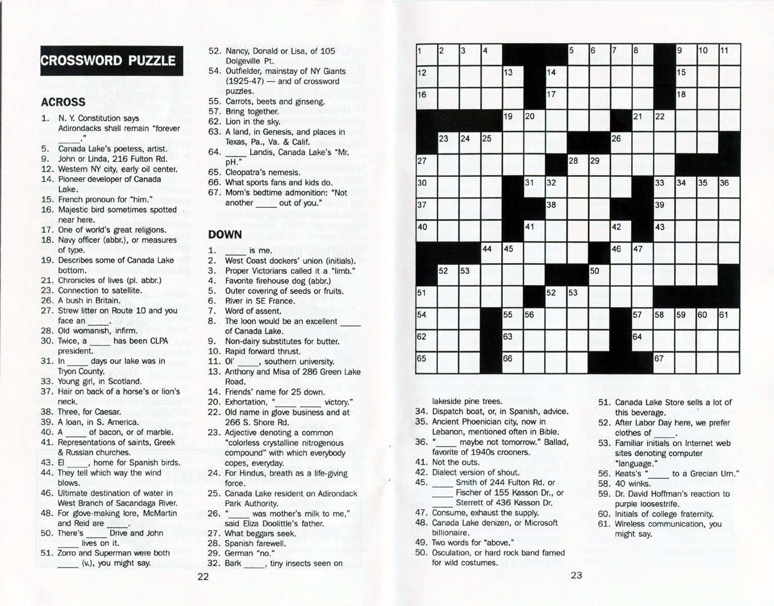 TV Guide Crossword Puzzles Printable TV Guide Crossword Puzzles Printable