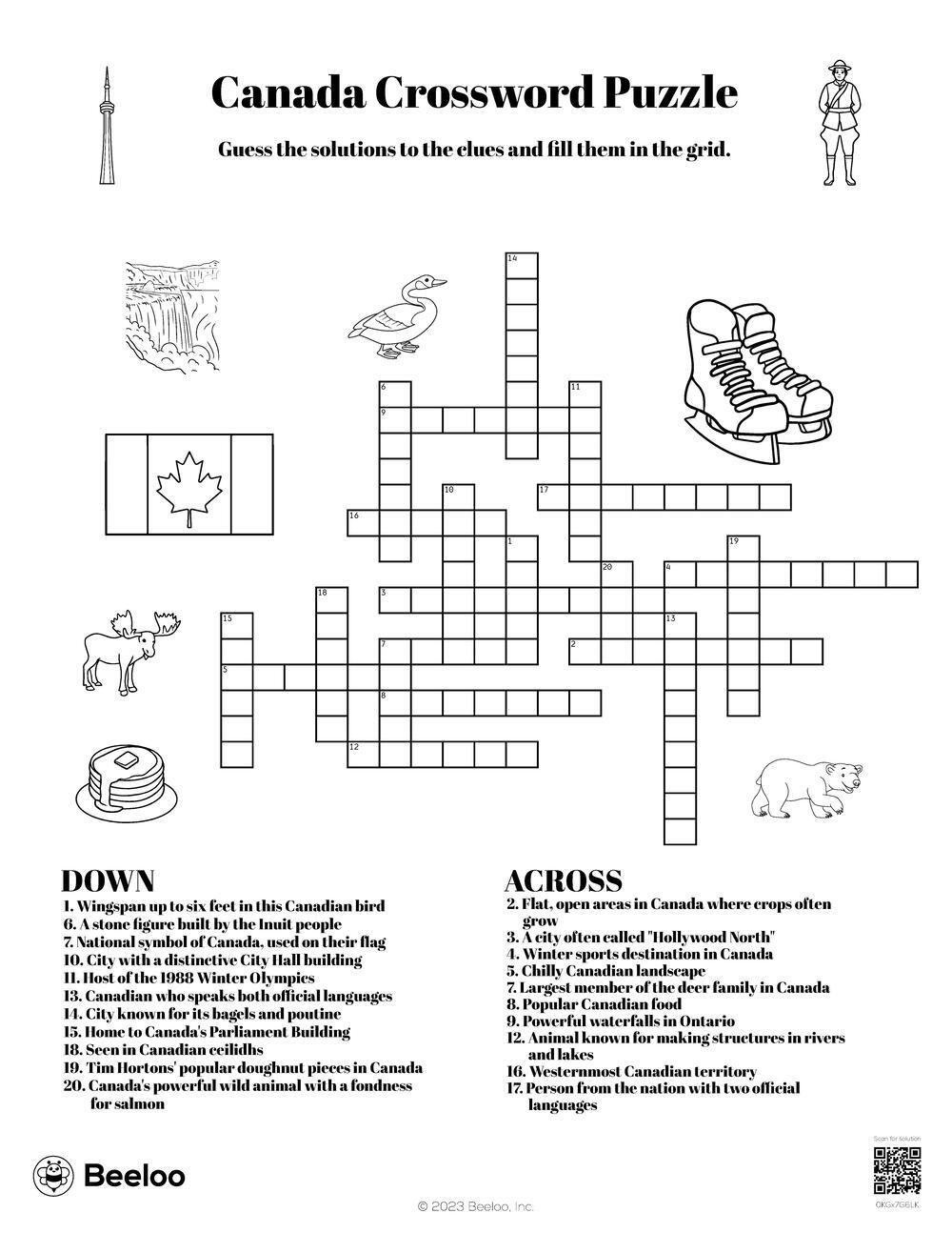Animal Crossword Puzzles Printable Animal Crossword Puzzles Printable