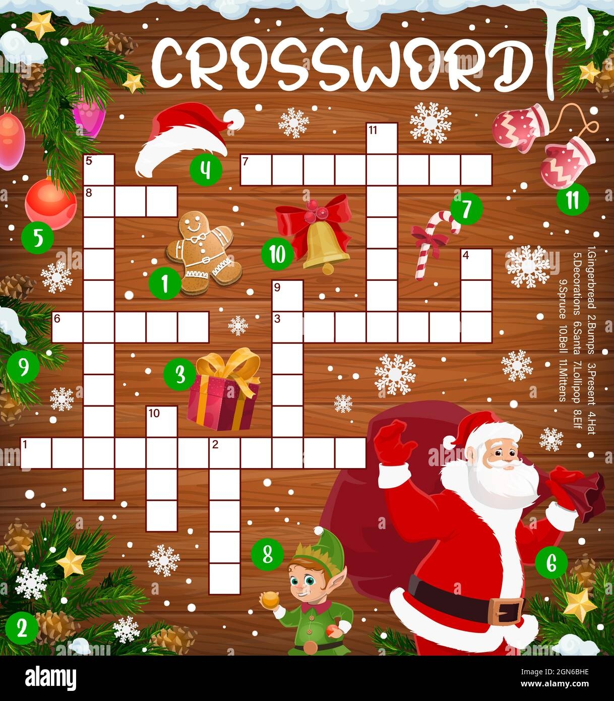 Kids Christmas Crossword Printable