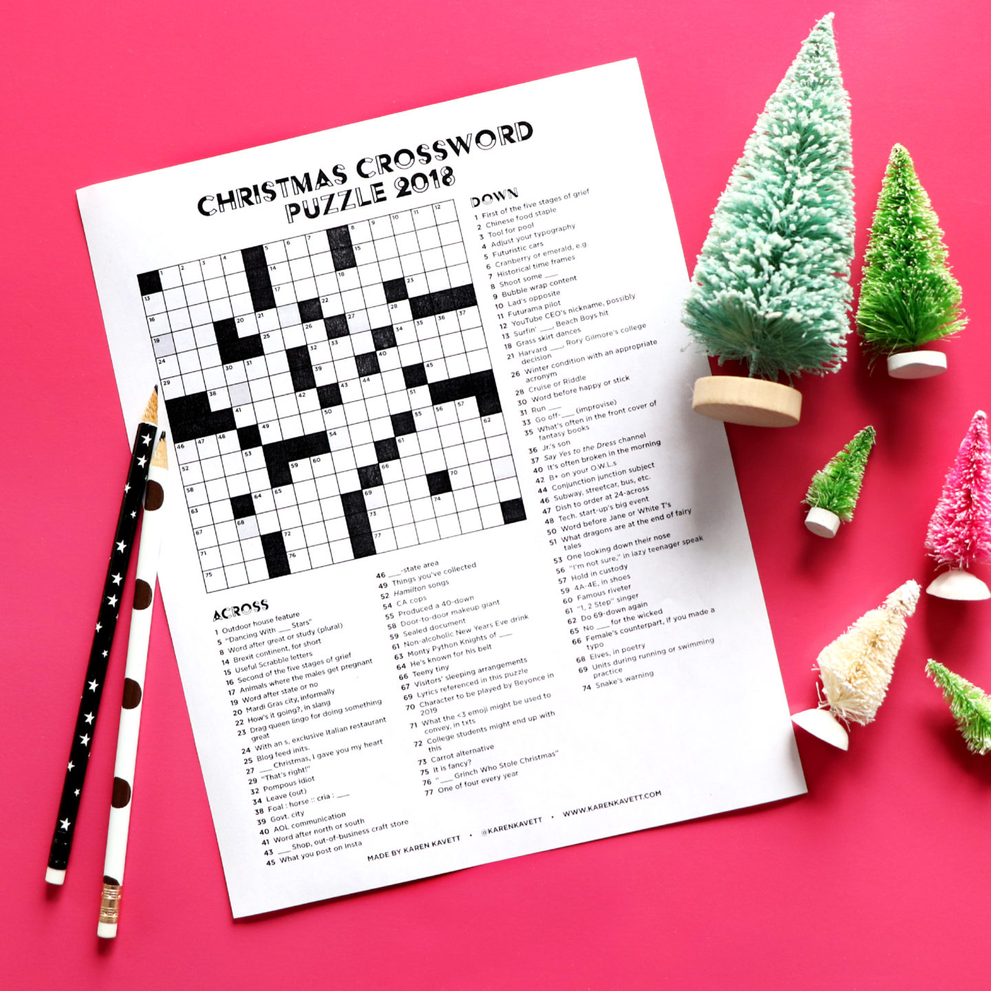 Christmas Crossword Printable