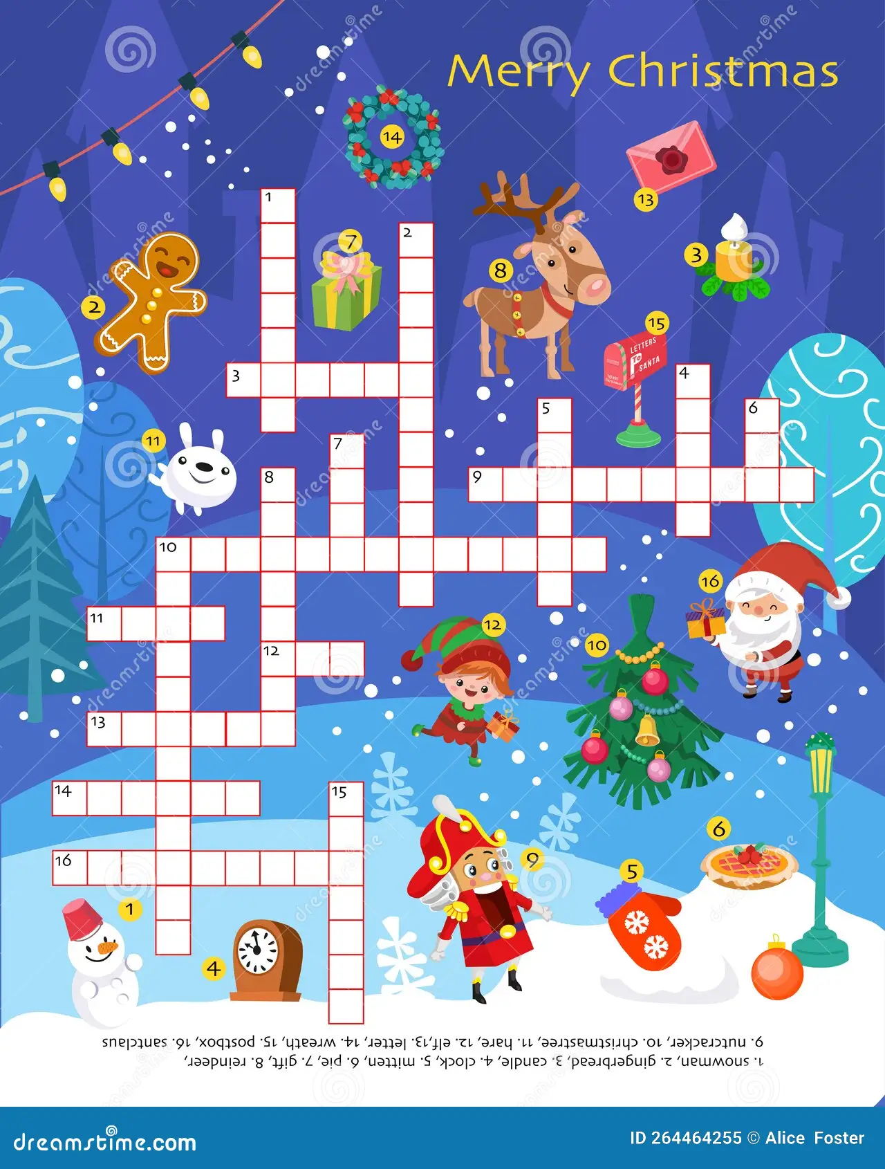 Printable Christmas Crossword Puzzles Printable Christmas Crossword Puzzles