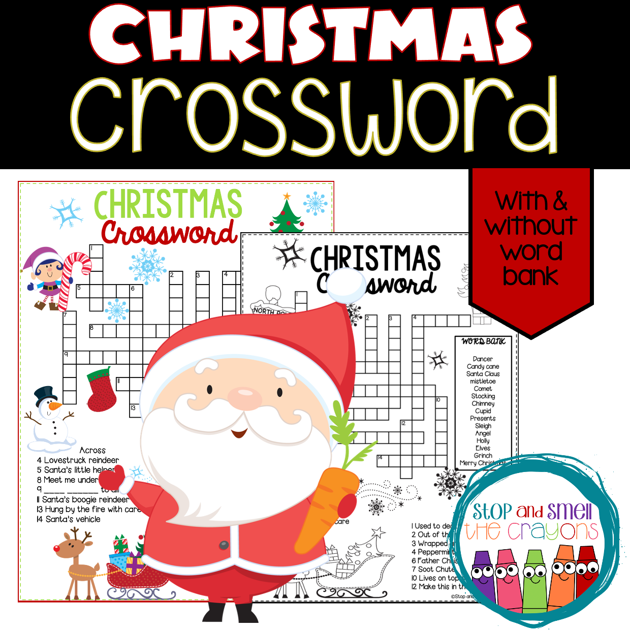 Christmas Crossword Stop And Smell The Crayons Christmas Crossword Stop And Smell The Crayons