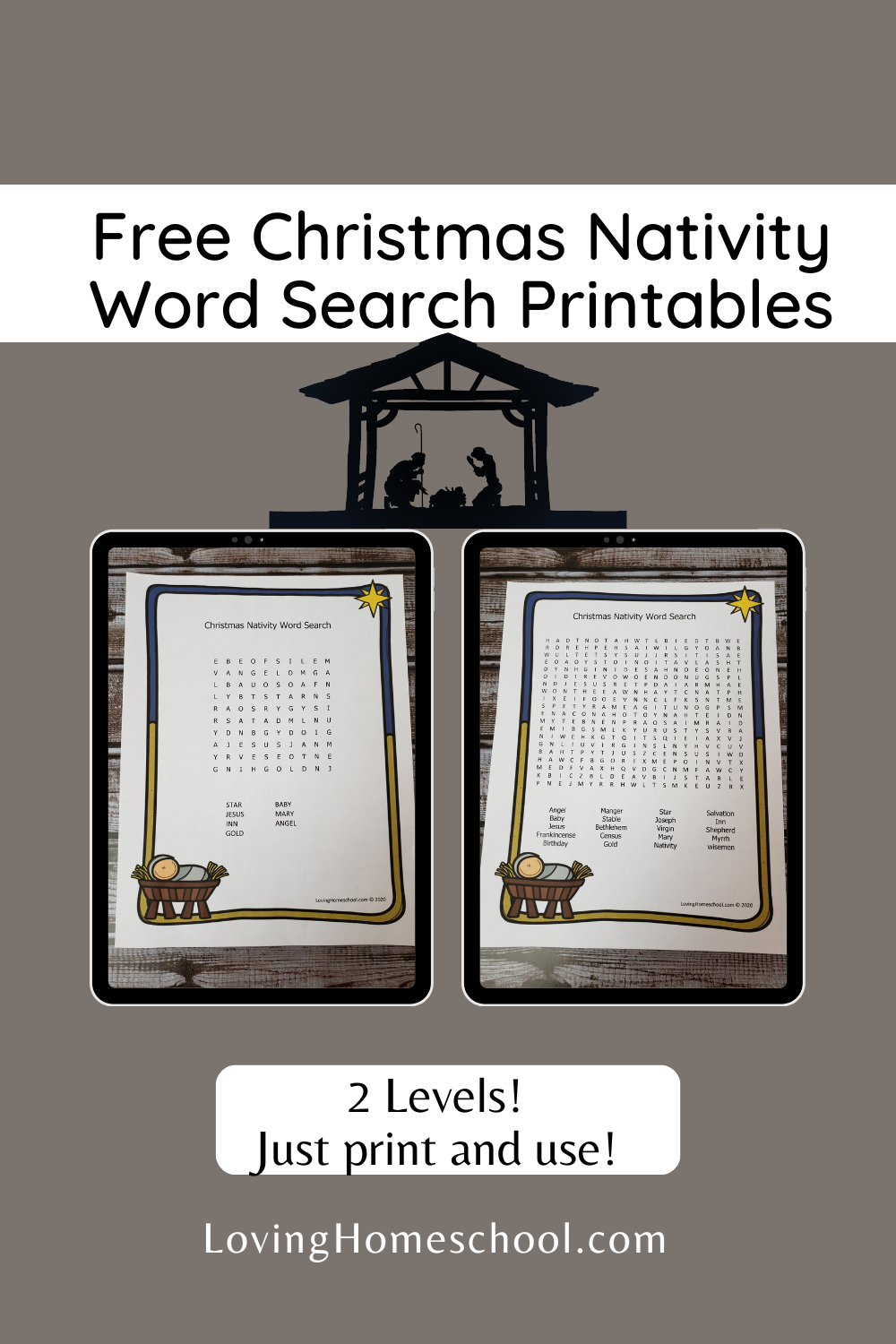 Nativity Crossword Printable Nativity Crossword Printable