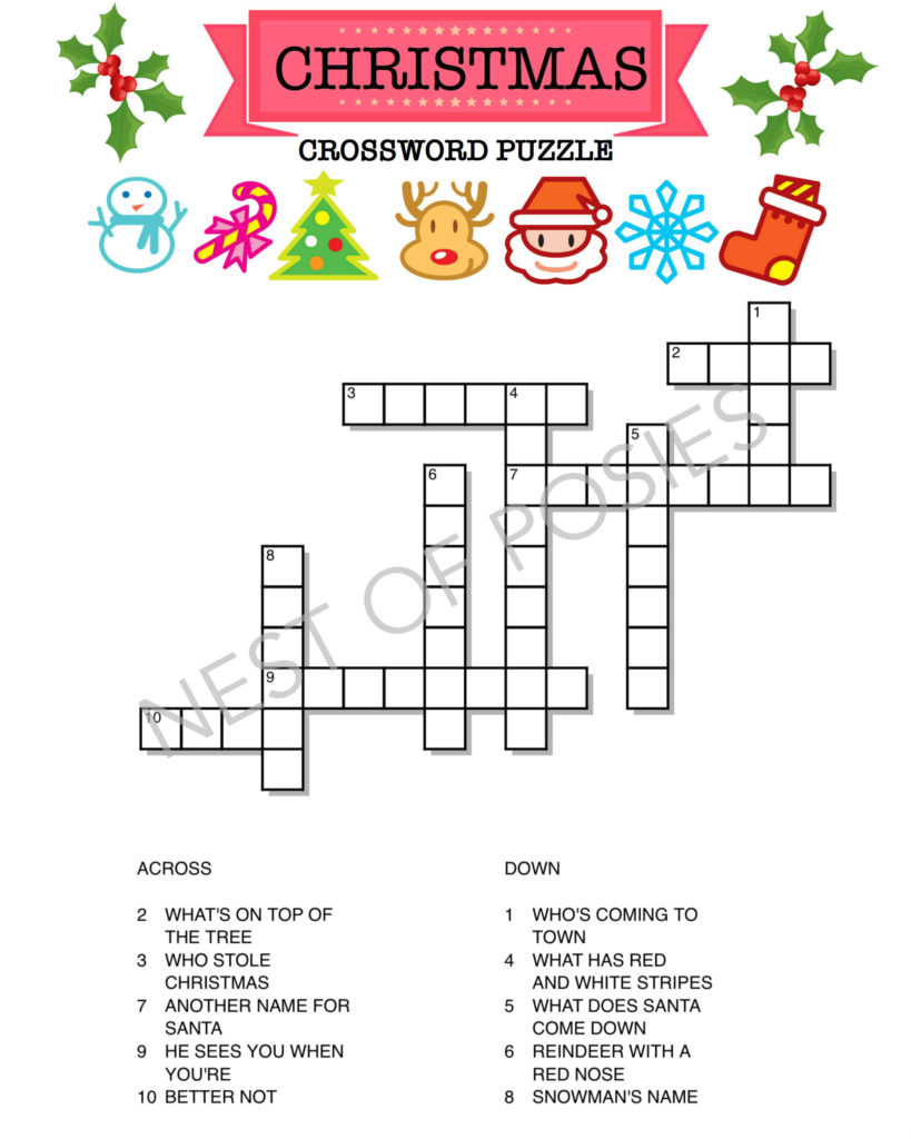 Christmas Word Puzzle Printables For Kids Nest Of Posies Christmas Word Puzzle Printables For Kids Nest Of Posies