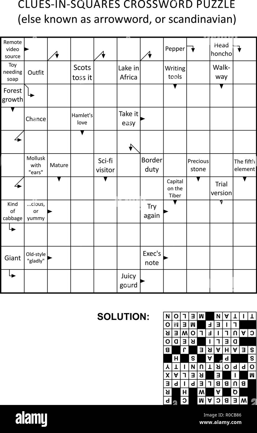 Free Printable Crossword Puzzles with Solutions Free Printable Crossword Puzzles with Solutions