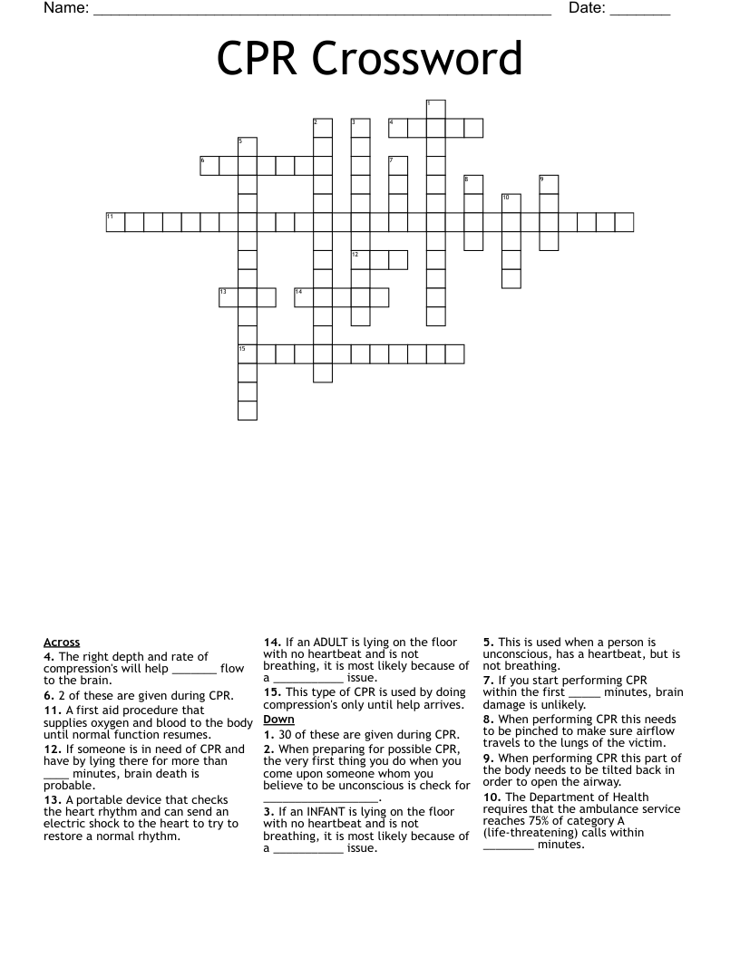 Brains Only Crossword Printable Brains Only Crossword Printable
