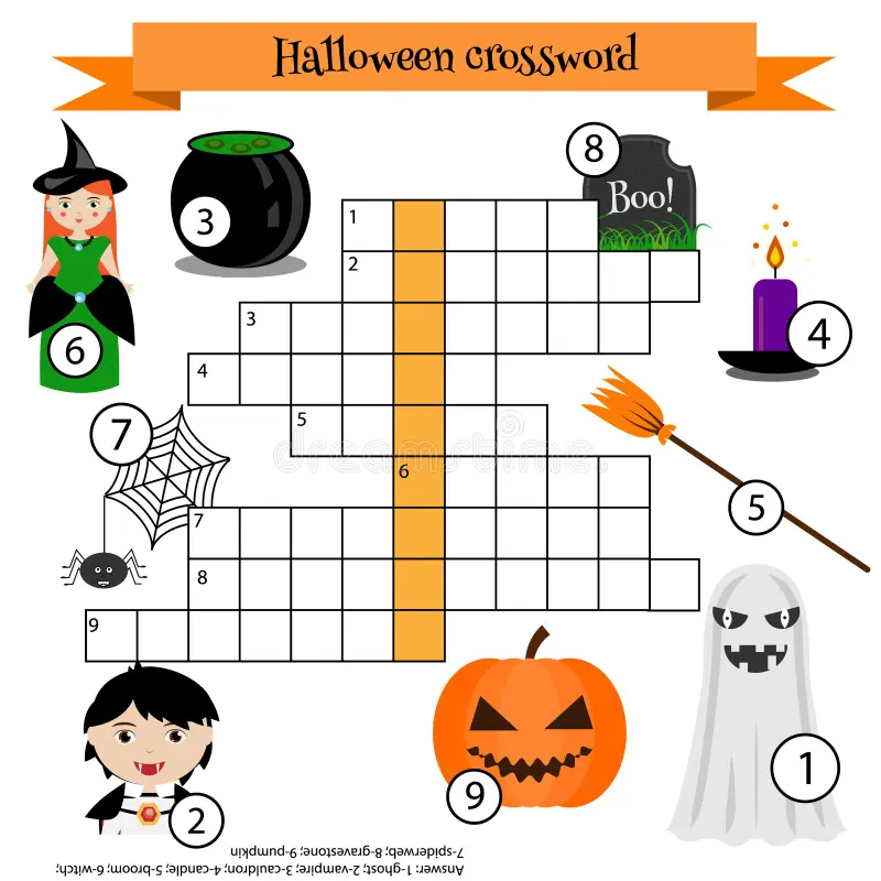 Crossword Puzzles For Halloween Printable