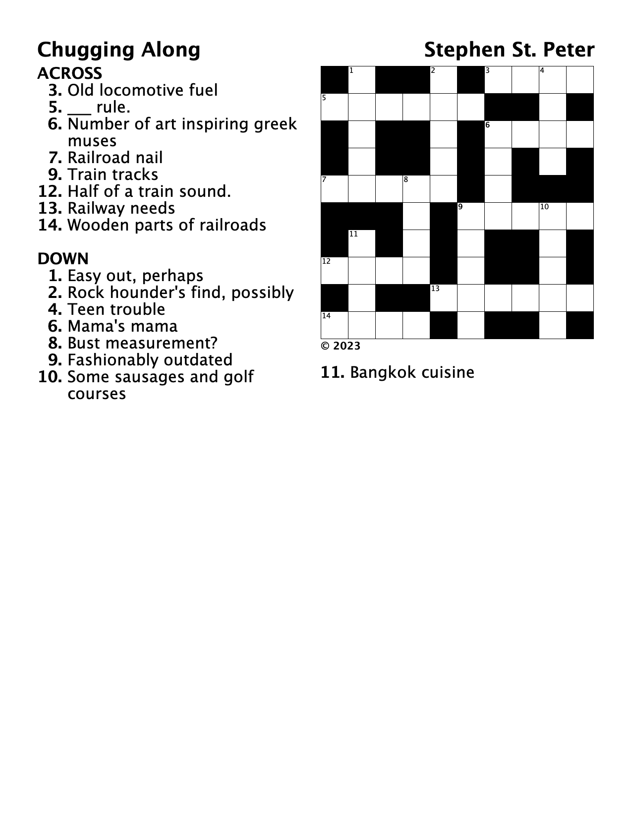 Easy Cryptic Crossword Puzzles Printable