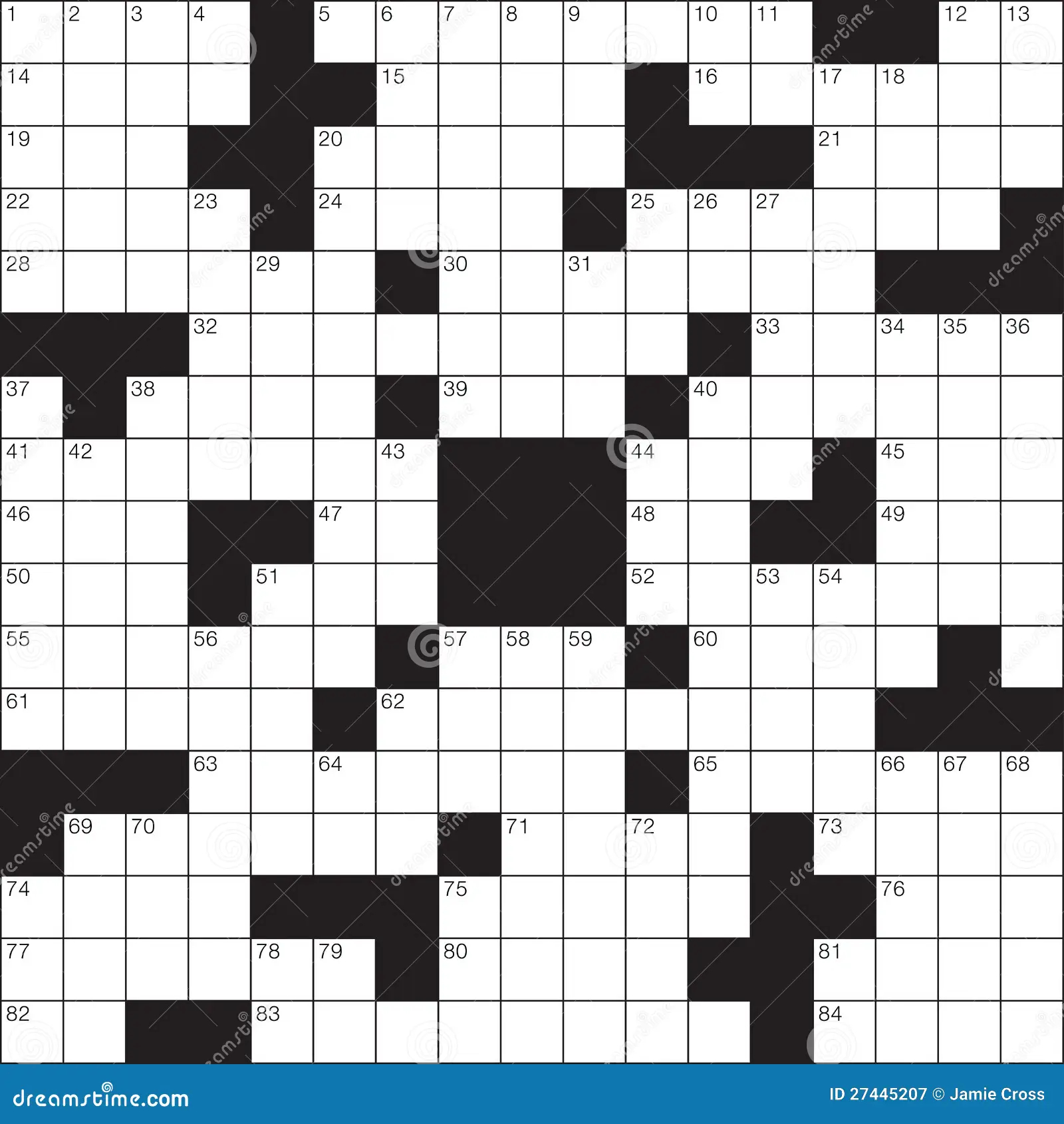 Crossword Puzzle Stock Vector Illustration Of Education 27445207