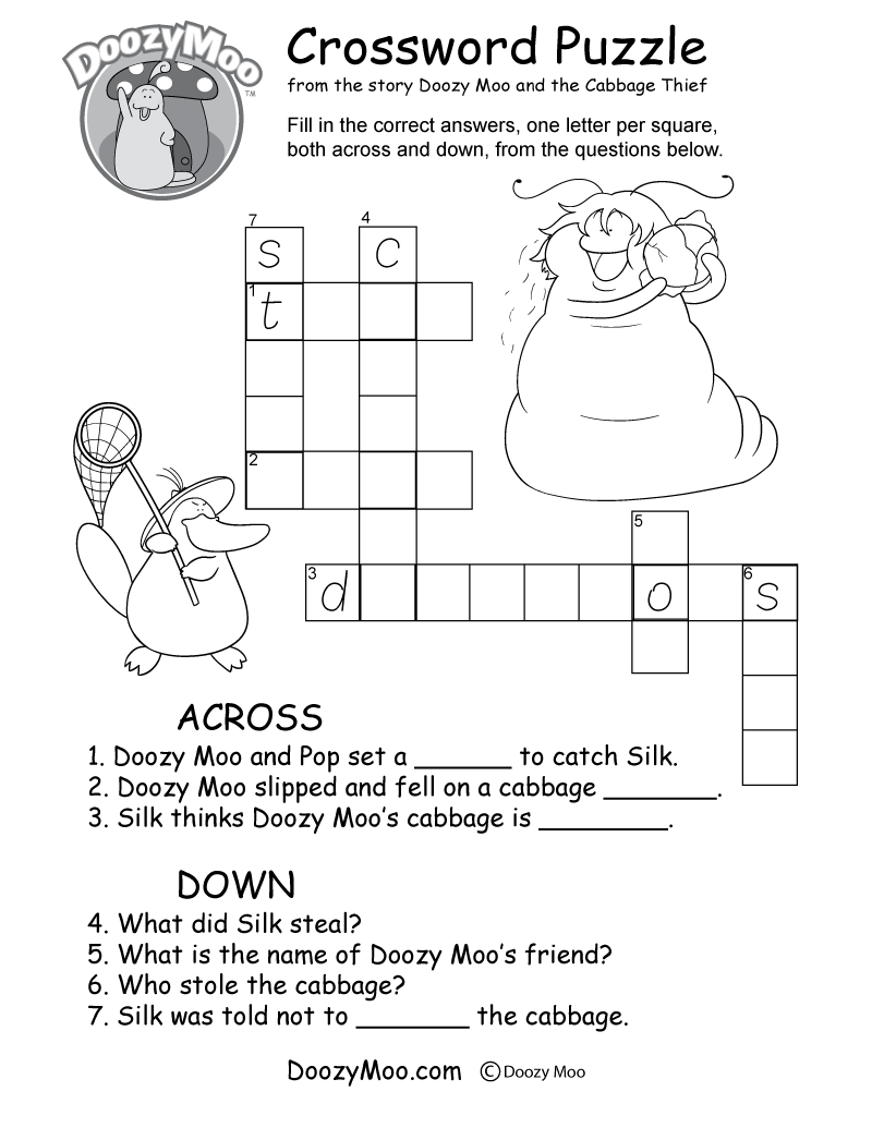 crossword puzzle worksheet free printable crossword puzzle worksheet free printable