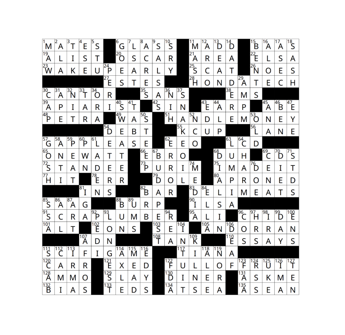 Crossword The Oberlin Review