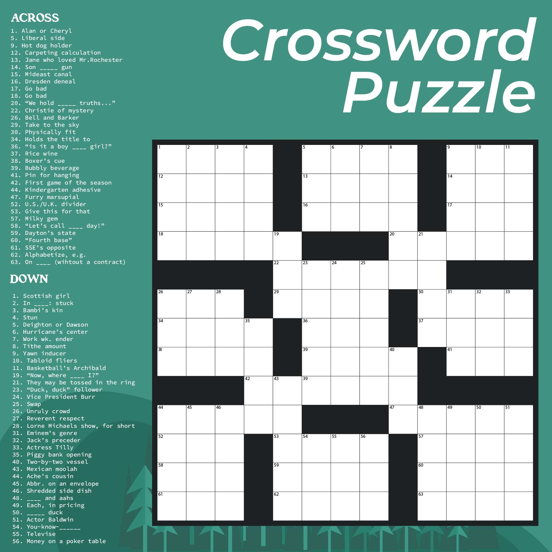 Senior Free Printable Crosswords Senior Free Printable Crosswords