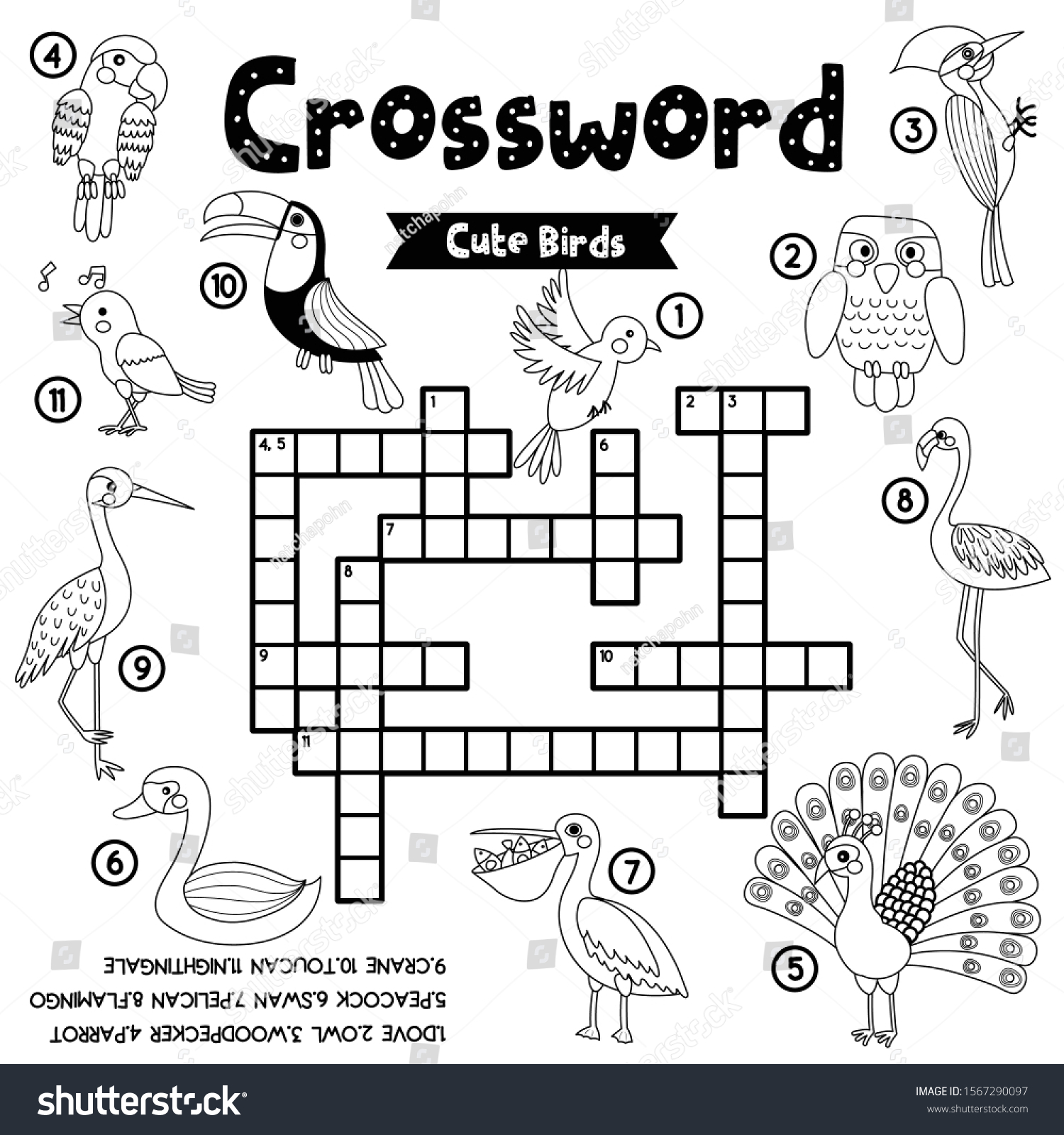 Crosswords Puzzle Game Cute Birds Animals Stock Vector Royalty Free 1567290097 Shutterstock Crosswords Puzzle Game Cute Birds Animals Stock Vector Royalty Free 1567290097 Shutterstock