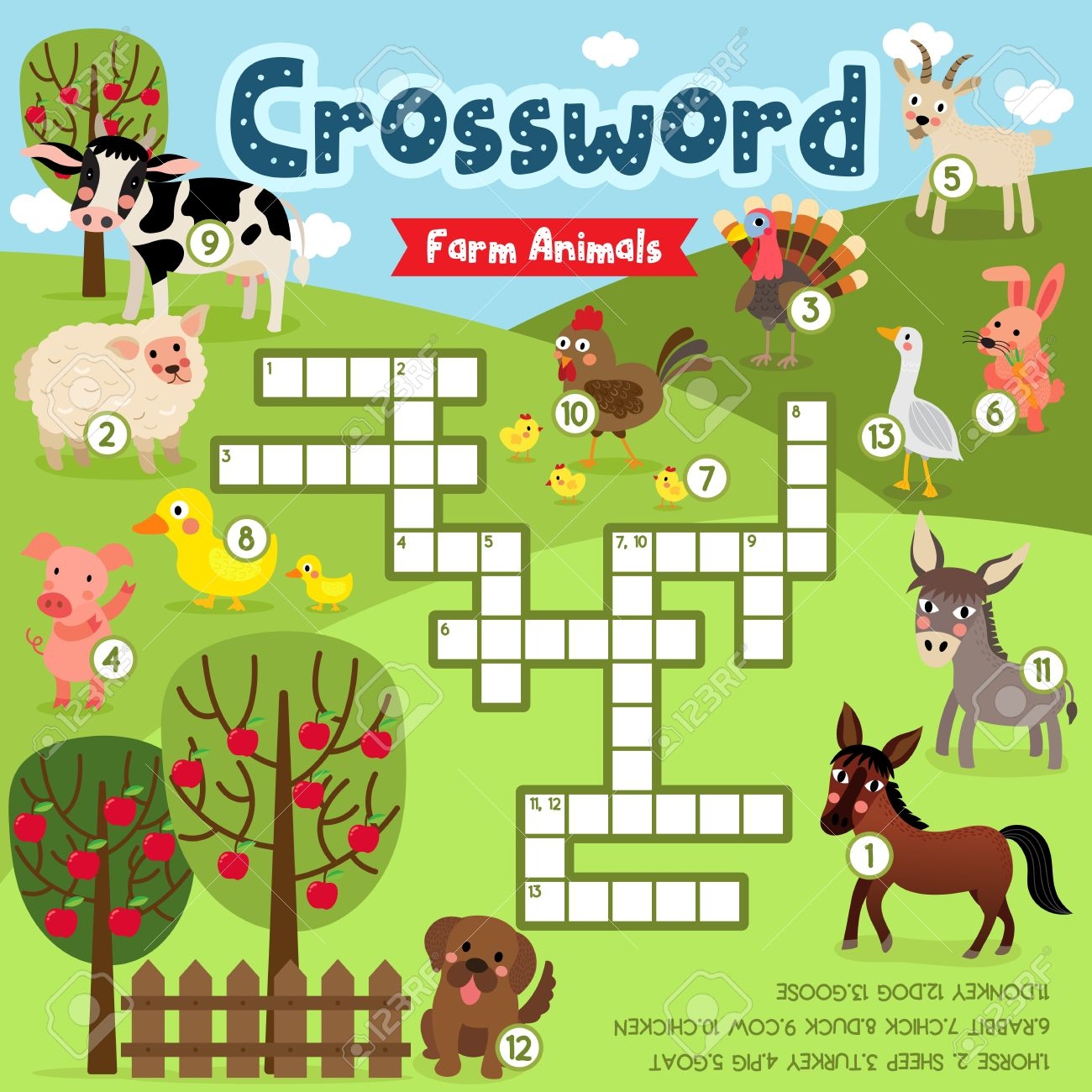 Crossword Puzzles Free and Printable About Animals Crossword Puzzles Free and Printable About Animals