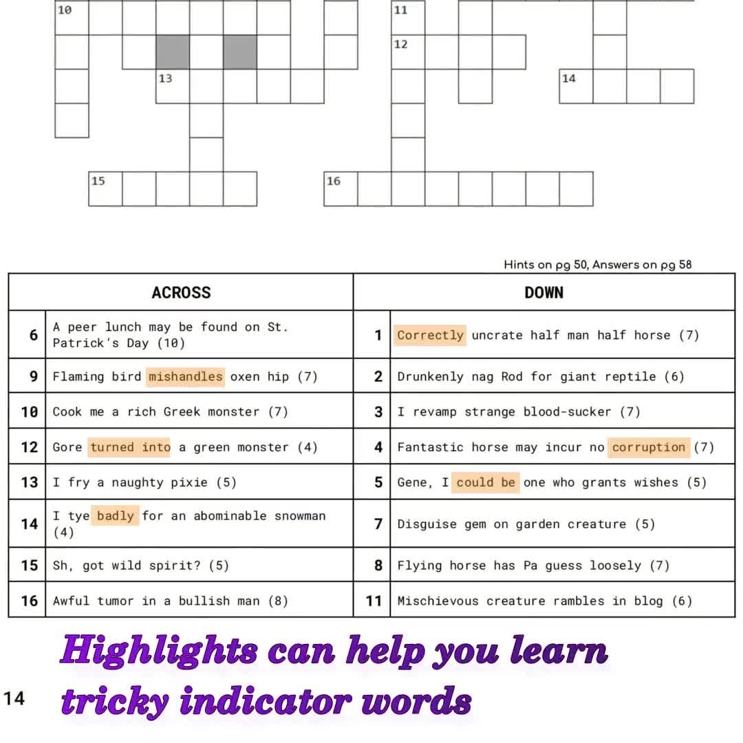 Free Printable Cryptic Sports Crossword