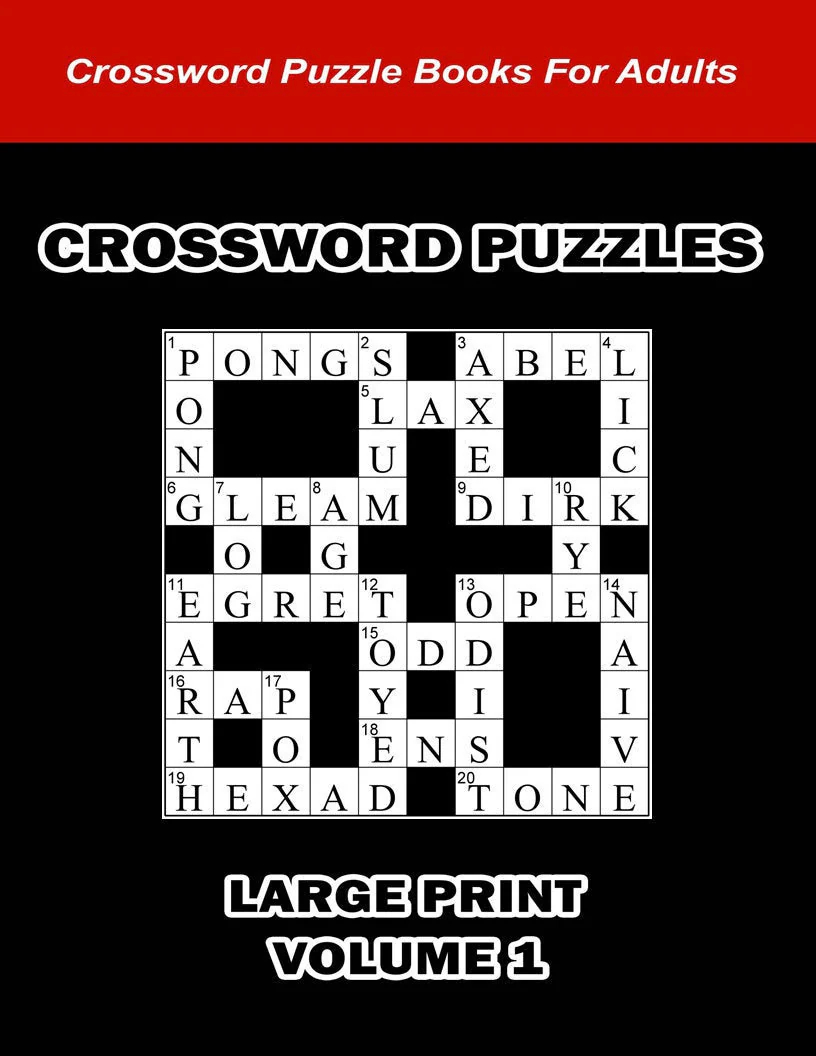 Digital Download 100 Printable Crossword Puzzles For Adults Fun Activities Book For Seniors Large Print Easy To Read Games With Solutions Etsy
