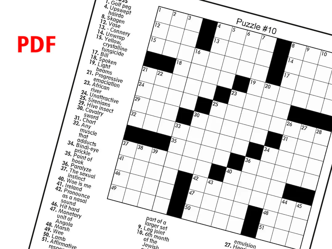 Digital Download 100 Printable Crossword Puzzles For Adults Fun Activities Book For Seniors With Solutions 8 5x11 Inches Crossword Pdf Etsy
