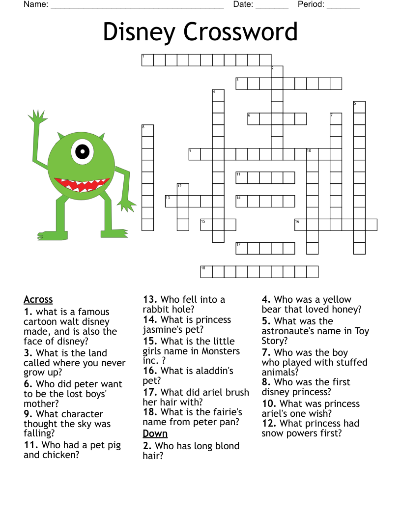 Easy Crosswords Printable PDF Easy Crosswords Printable PDF