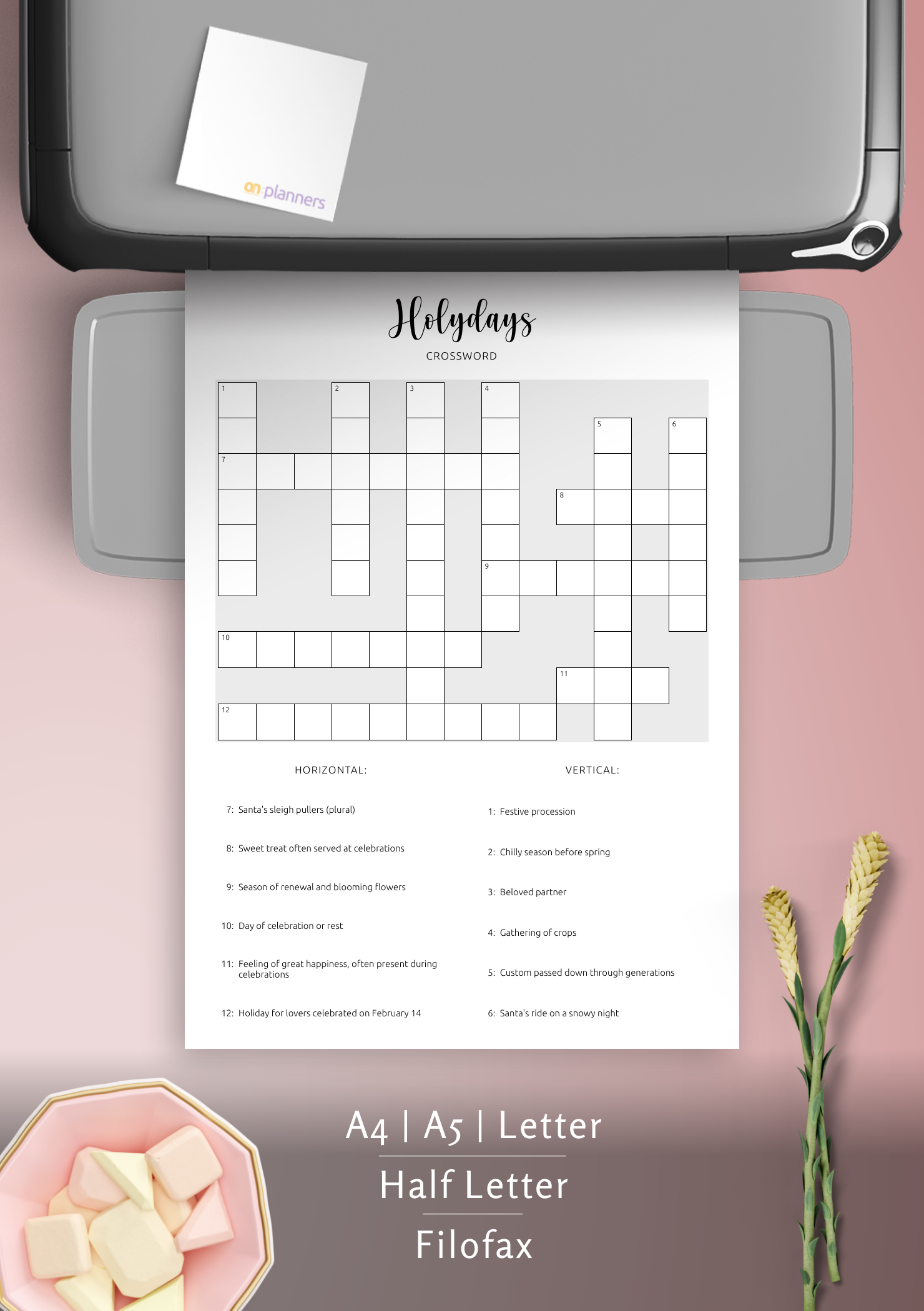 Download Printable Holidays Crossword Puzzle PDF Explore Festive Traditions Download Printable Holidays Crossword Puzzle PDF Explore Festive Traditions