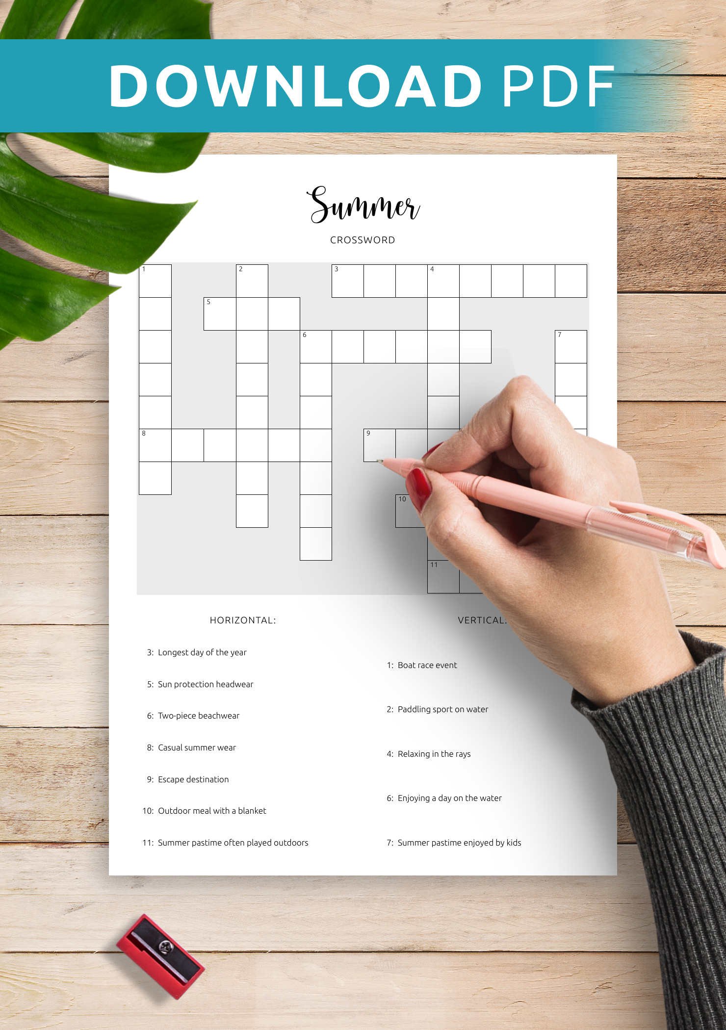 Download Printable Summer Crossword PDF Sizzle With Fun Challenges