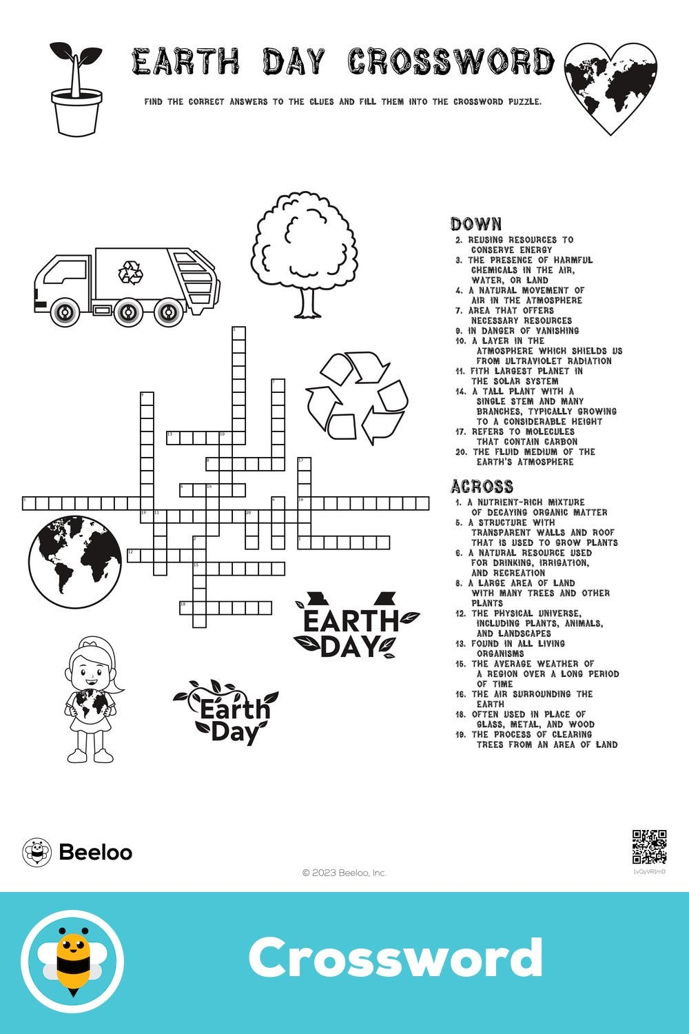 Earth Day Crossword Puzzle Earth Day Crossword Puzzle
