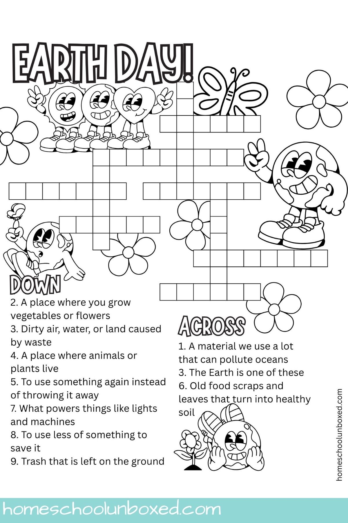 Earth Day Crossword Puzzles Free Printable Worksheets For Kids Earth Day Crossword Puzzles Free Printable Worksheets For Kids