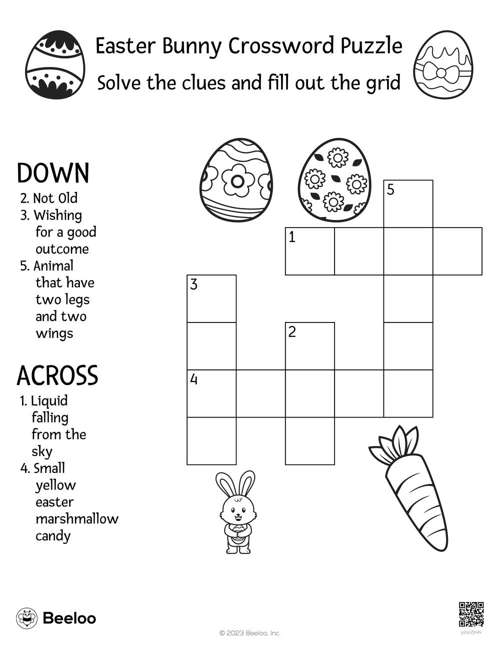 Easter Bunny Crossword Puzzle Beeloo Printable Crafts And Activities For Kids Easter Bunny Crossword Puzzle Beeloo Printable Crafts And Activities For Kids