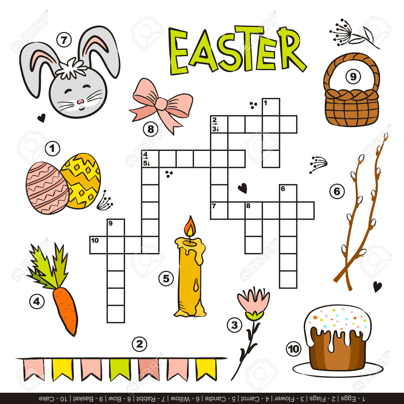 Easter Crossword For Kids Children s Festive Game With Cartoon Elements Rabbit Painted Eggs Basket Cake Willow Candle Vector Illustration Royalty Free SVG Cliparts Vectors And Stock Illustration Image 165525999 Easter Crossword For Kids Children s Festive Game With Cartoon Elements Rabbit Painted Eggs Basket Cake Willow Candle Vector Illustration Royalty Free SVG Cliparts Vectors And Stock Illustration Image 165525999