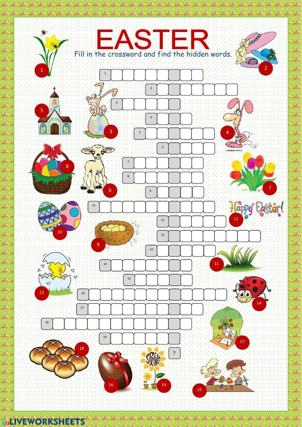 Easter Crossword Interactive Worksheet Live Worksheets Worksheets Library Easter Crossword Interactive Worksheet Live Worksheets Worksheets Library