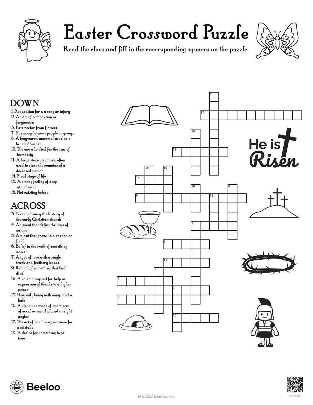 easter crossword puzzle beeloo printable crafts and activities worksheets library easter crossword puzzle beeloo printable crafts and activities worksheets library