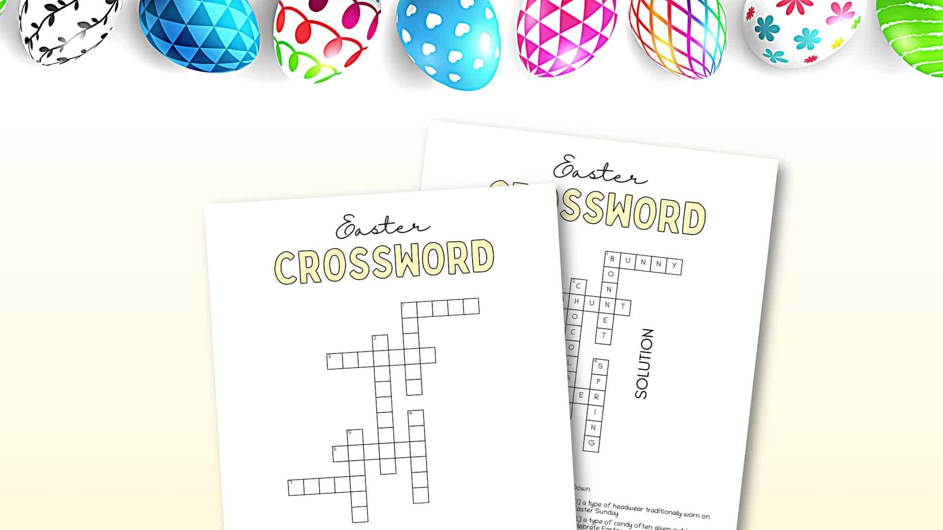 Easter Crossword Puzzle Cute Free Printable SaturdayGift Easter Crossword Puzzle Cute Free Printable SaturdayGift