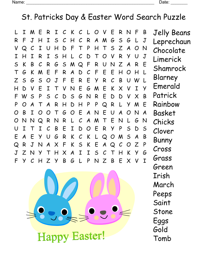Easter Crossword Puzzles for Adults Printable
