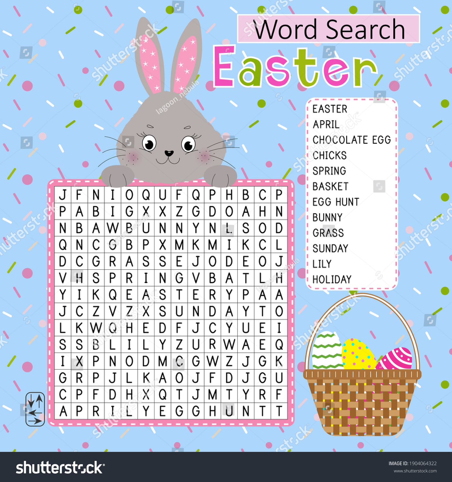 Printable Rabbit Crossword