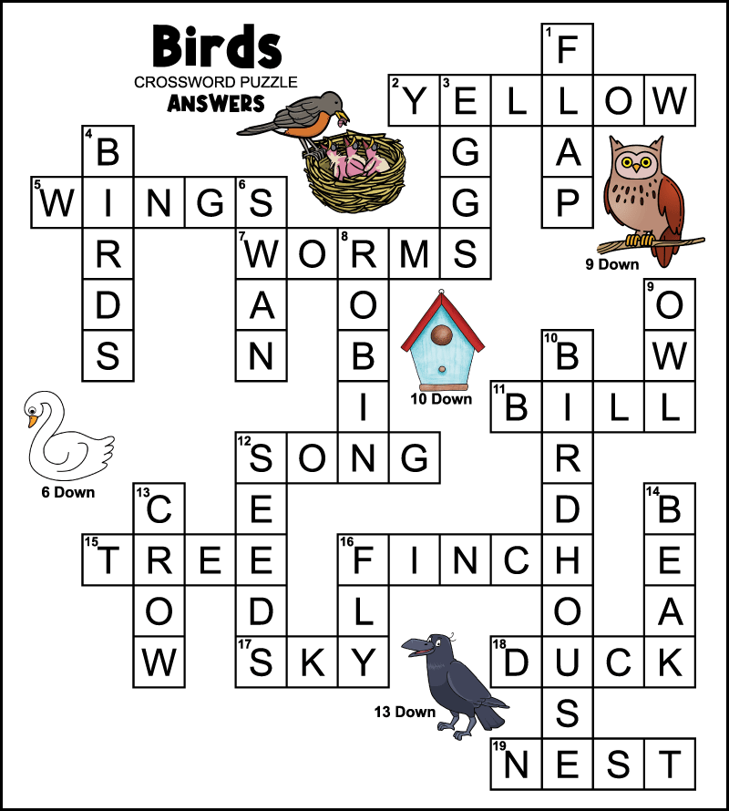 Printable Easy Crosswords with Answers
