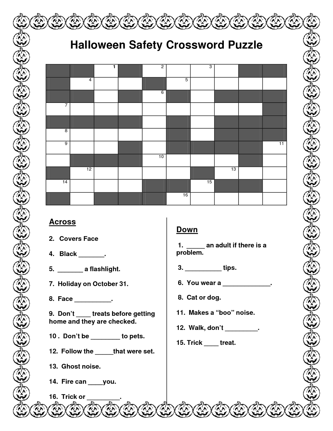 Easy Printable Crosswords Easy Printable Crosswords